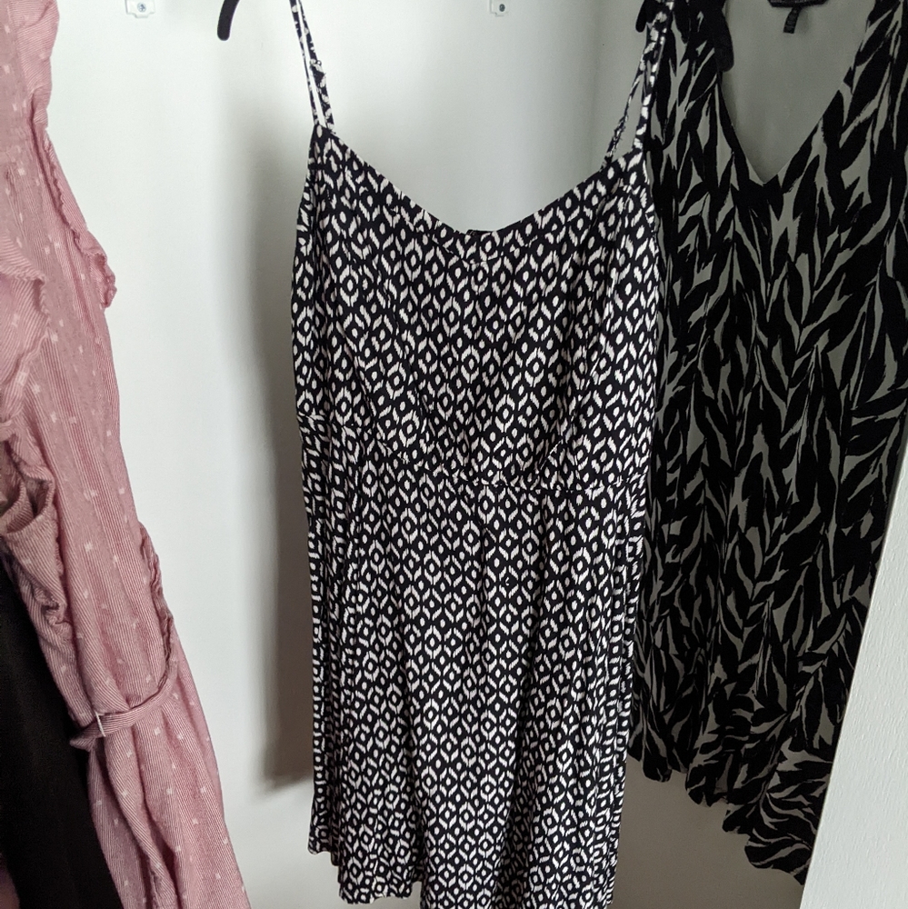Old Navy | Black & White A-line Dress